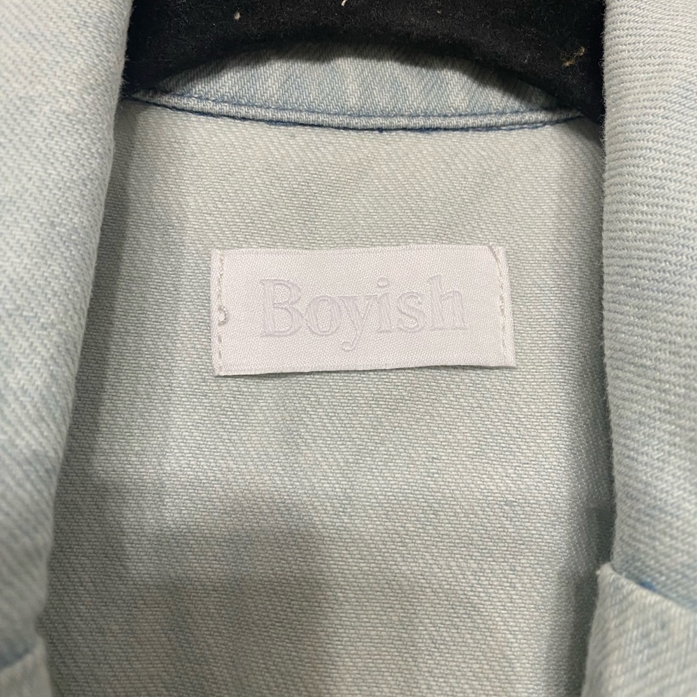 Boyish “The Jesse” Short Sleeve Utility Jumpsuit - Light Wash Denim | XS - Picture 6 of 11